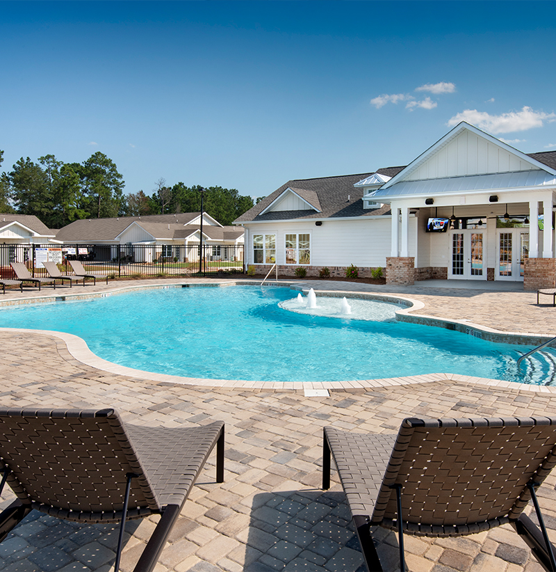 nearby-1 Encore at Beacon Place Single Story Apartments - Exterior Resort-style pool
